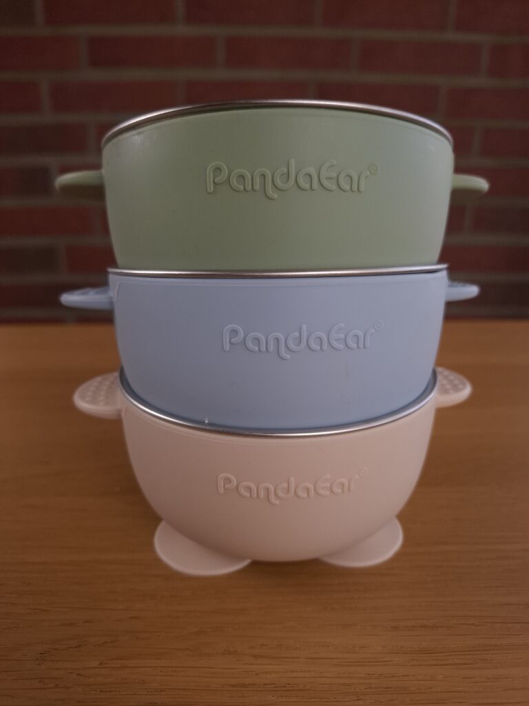 PandaEar Edelstahlschüsseln mit Saugnapf
